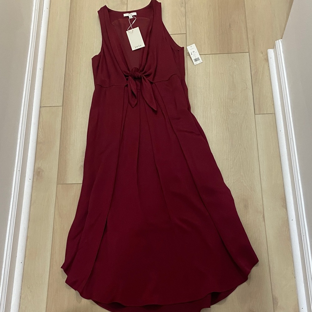 Joie Wine High Low Dress